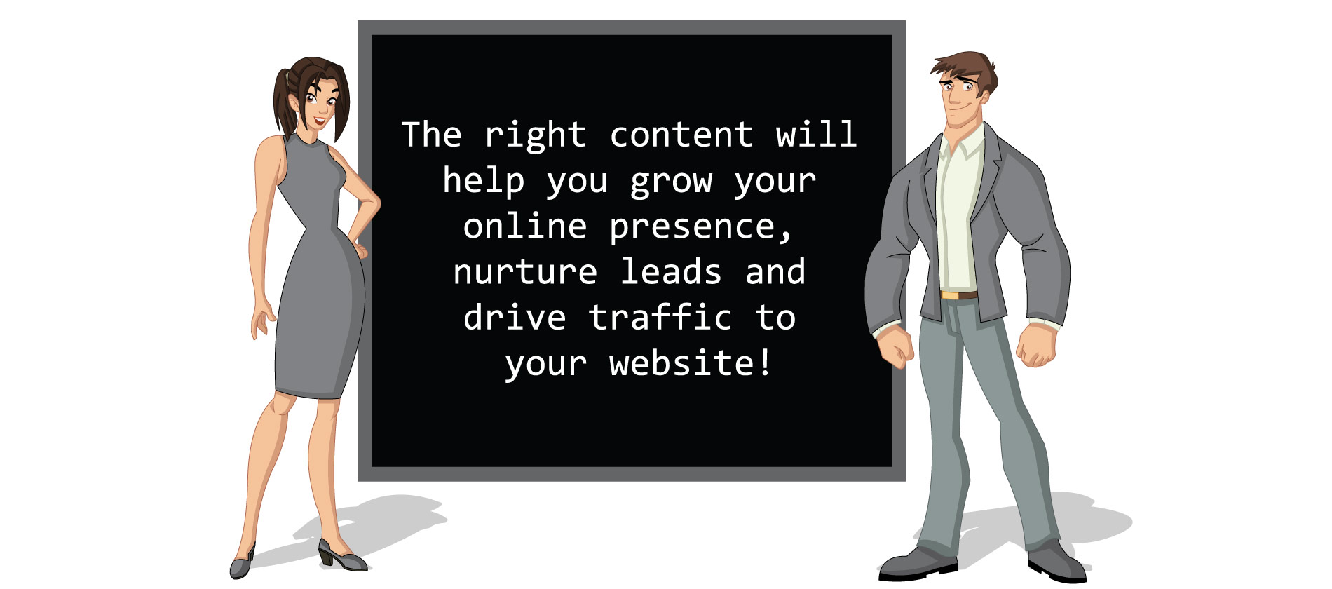 An advertisement for newsletter and email writing services