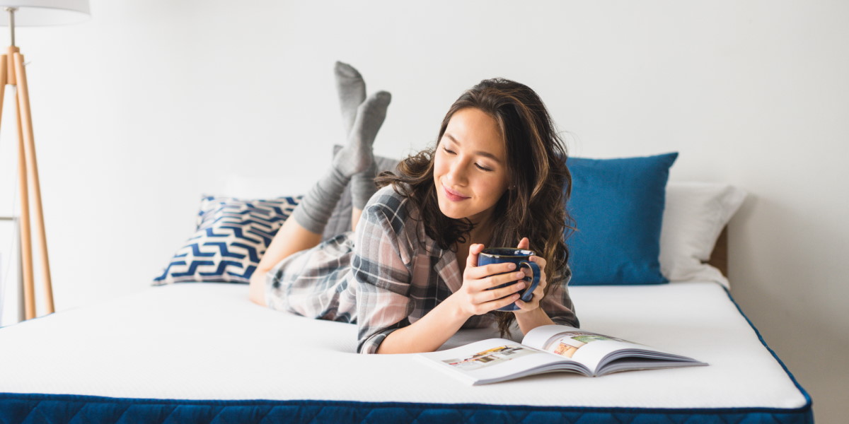 Relaxing on the Skyler Elite Mattress