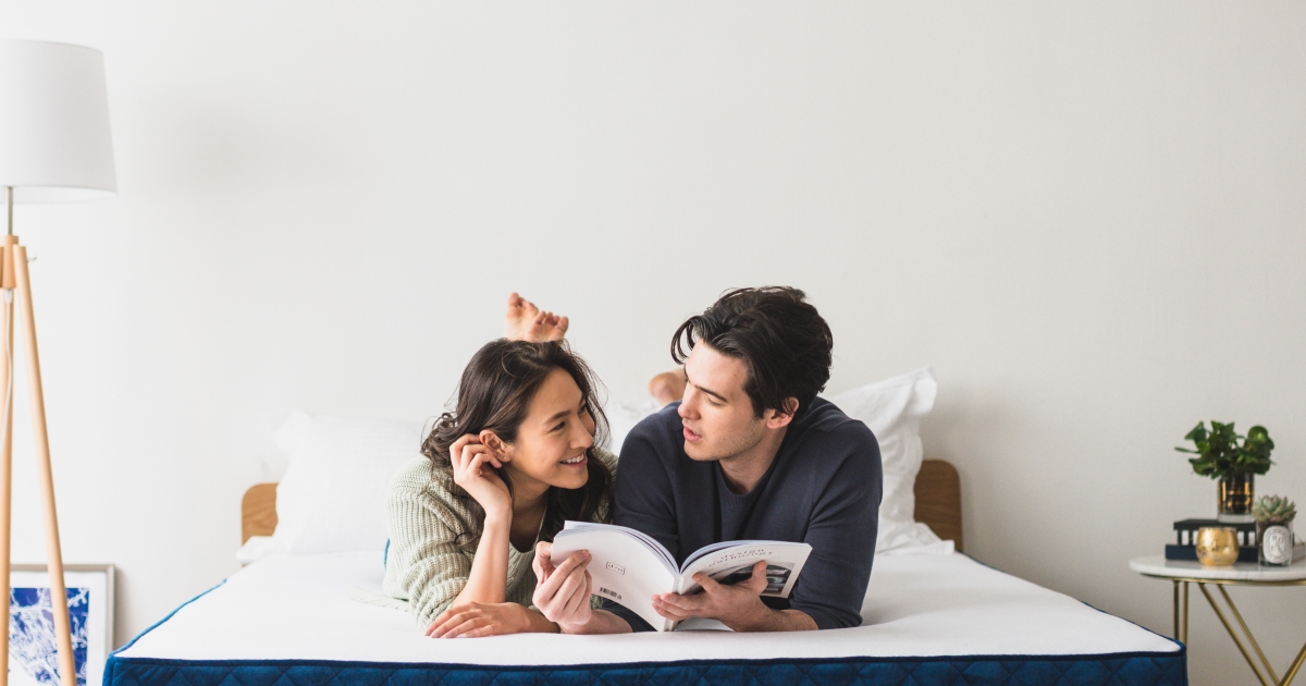 Relaxing on the Skyler Lite Mattress