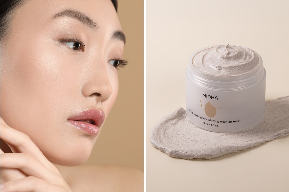 Midha Rice & Mixed Grains Glowing Mask