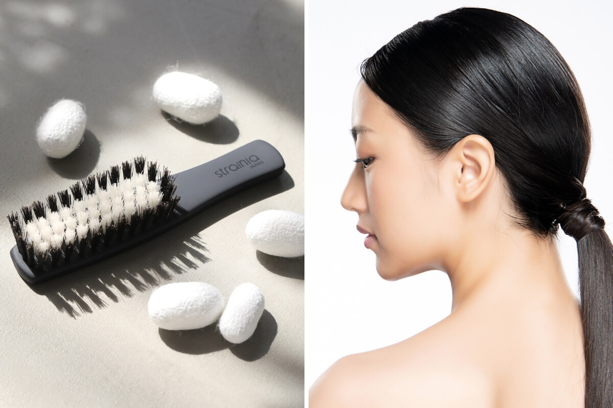 Strainia Silk Care Brush - Haarbürste mit Seidenborsten
