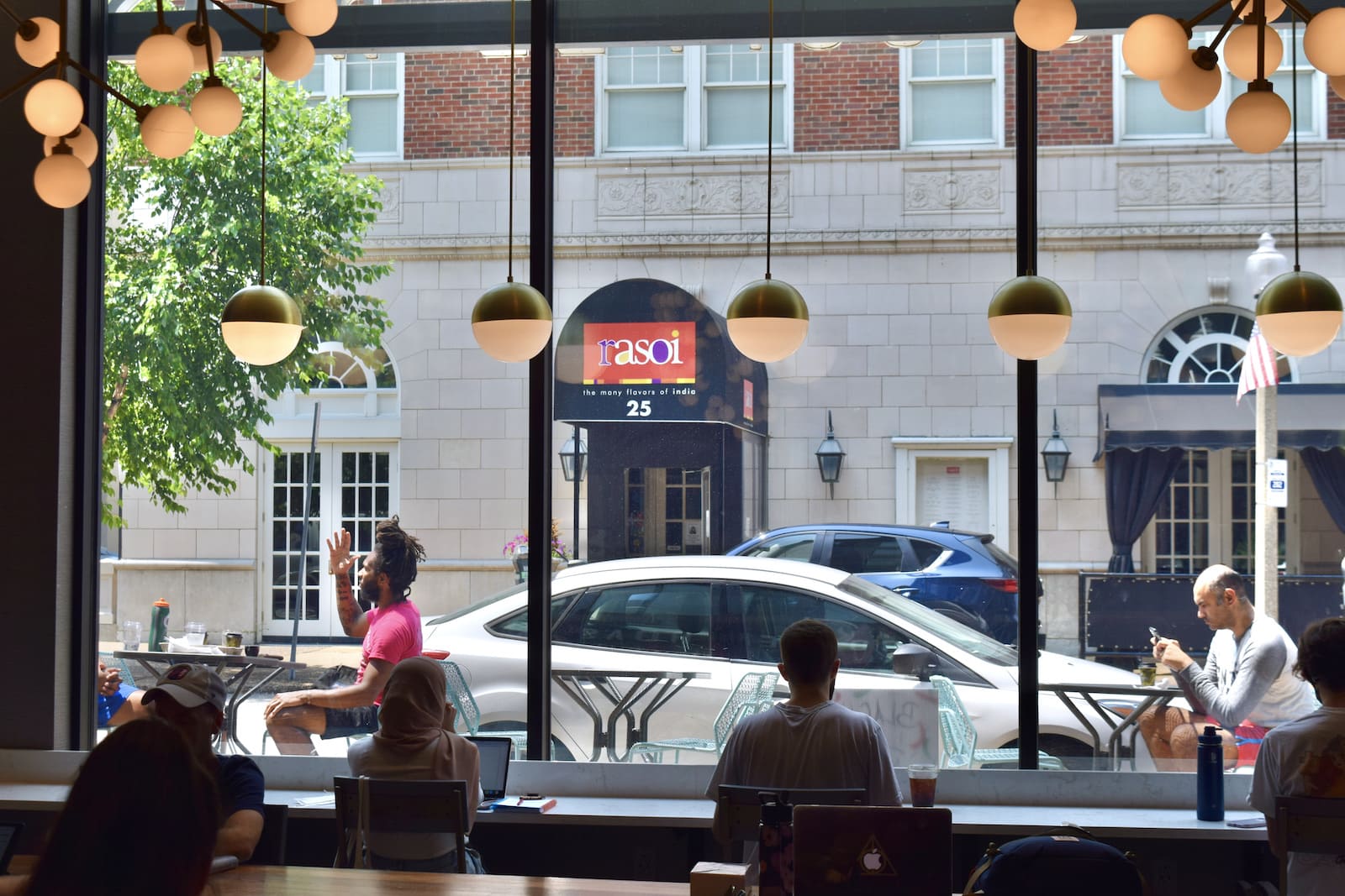 Seating inside of the Euclid cafe